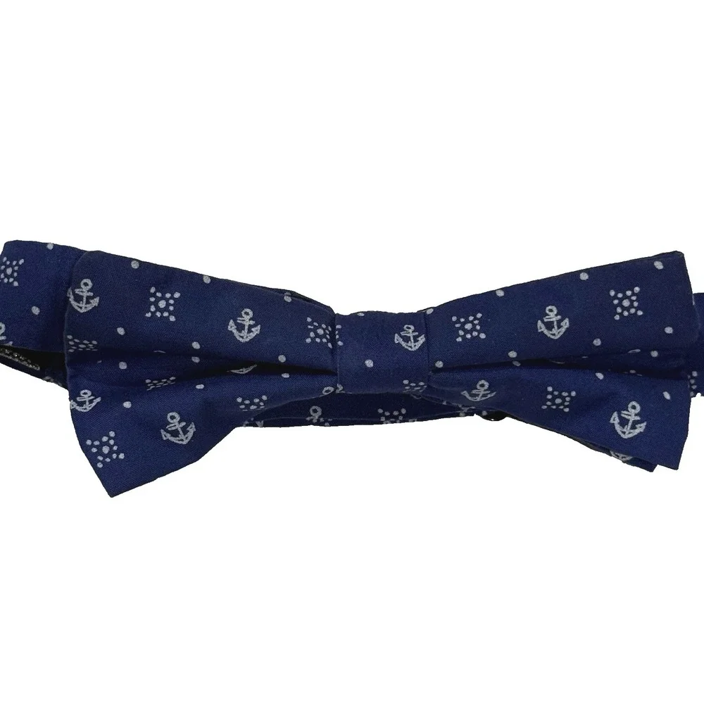 Bowtie Necktie Tie by Ted Baker Toddler Boy Kid Nautical Anchor Navy Blue Preppy